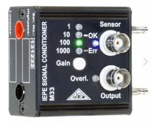 M33 - Single-channel analog conditioner for IEPE accelerometer - Filtering and integration