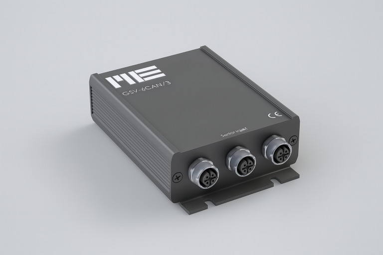 GSV-6T3 CAN/M12 - Conditionneur de jauges 3 voies avec interface CAN