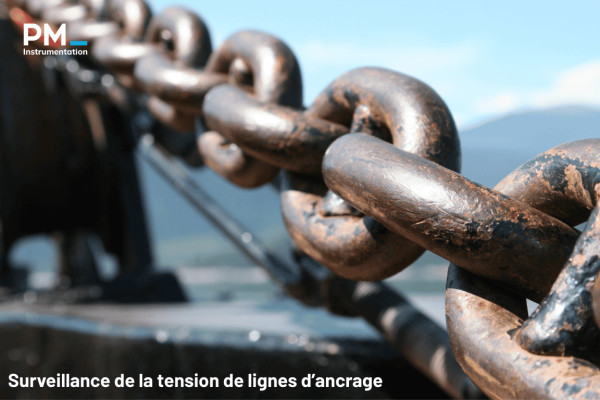 Mesure des efforts dynamiques dans les lignes d’ancrage