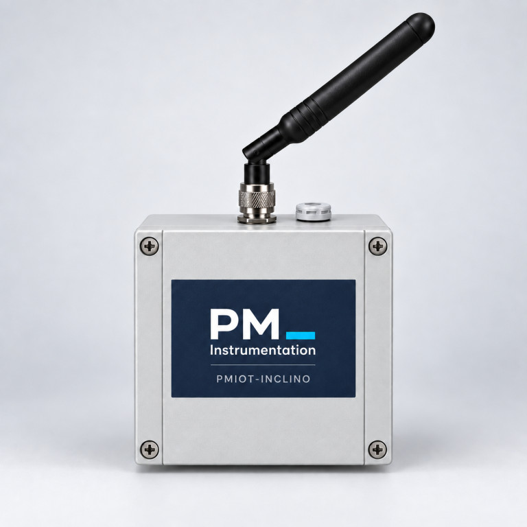 PMIOT-INCLINO — surveillance d'inclinaison X/Y de ±90° avec précision 0,1° et transmission NB-IoT automatique