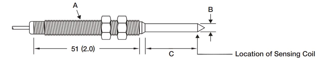 Plan et dimensions des sondes