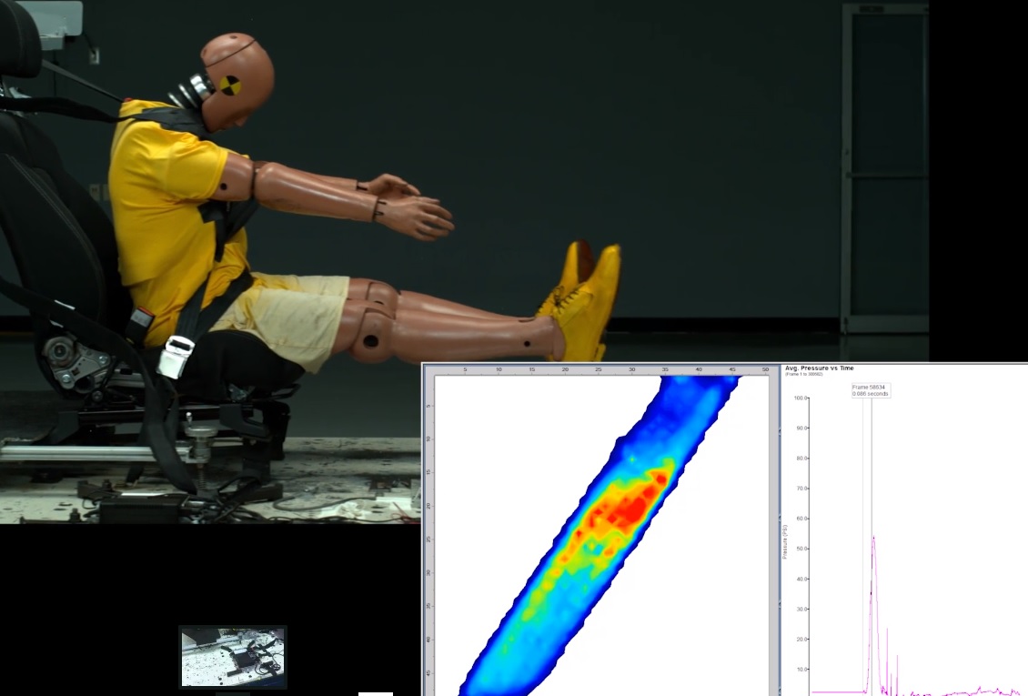 Cartographie de pression - Crash test