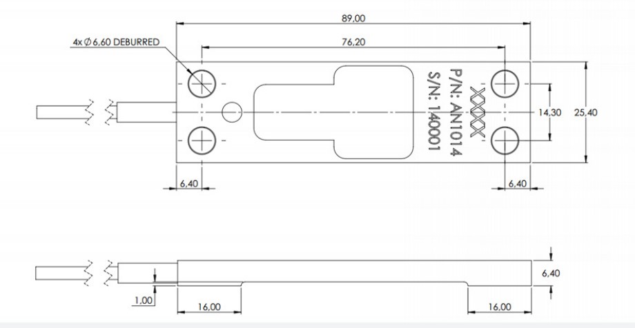 ST500 - Flat screw-in strain sensor - 500 µm/m - IP65