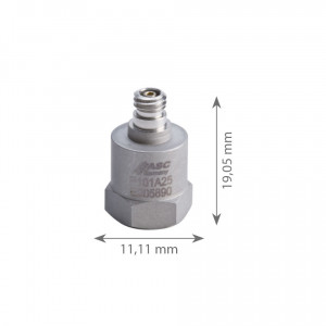 P101A25 - Accéléromètre Piezoélectrique IEPE ±50 g à ±1000 g - 10kHz