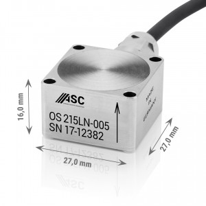 OS-215-LN-PG - Accéléromètre capacitif bi-axe ±2g à ± 400g IP68