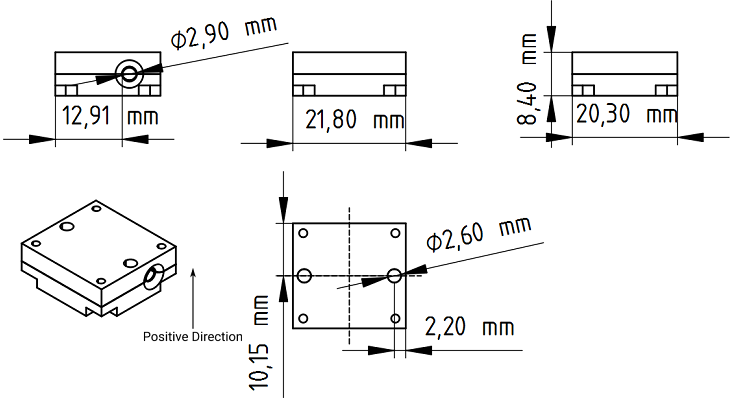 Accéléromètre capacitif monoaxe