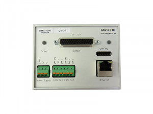 GSV-6ETH - 6-channel data acquisition module for force/torque transducers - CAN / USB / UART / Ethernet