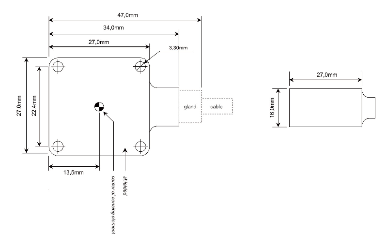 OS-x15 LN / OS-x25MF - Accéléromètre capacitif durci de précision | IP68 | ±2g à ± 400g