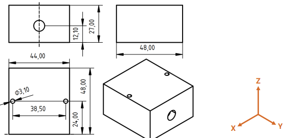ASC DiSens ECO-3321 - Accéléromètre MEMS capacitif 1 à 3 axes - Sortie CAN | RS-232 | USB